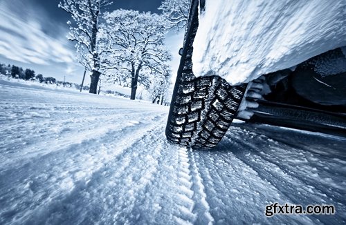 Winter Tire, Winter Car, Crash, Car Accident, Snow Road 25xJPG