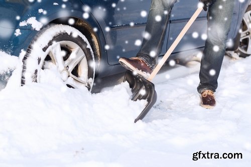 Winter Tire, Winter Car, Crash, Car Accident, Snow Road 25xJPG