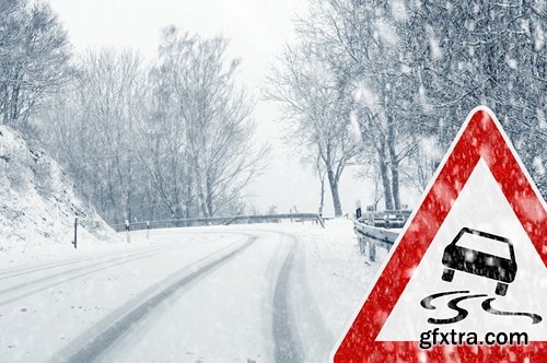 Winter Tire, Winter Car, Crash, Car Accident, Snow Road 25xJPG