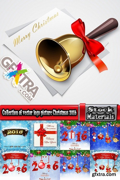 Collection of vector logo picture Christmas 2016 a background banner poster flyer gift caramel 25 EPS