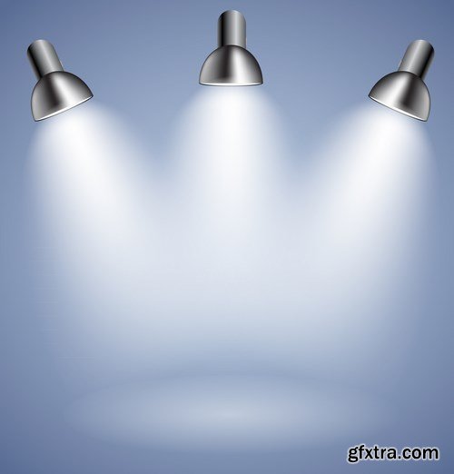 Background with Lighting Lamp - 20 EPS