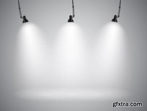 Background with Lighting Lamp - 20 EPS
