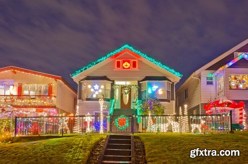Collection of home decoration Christmas lights exterior 25 HQ Jpeg