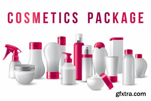 Cosmetics packages - 8 EPS
