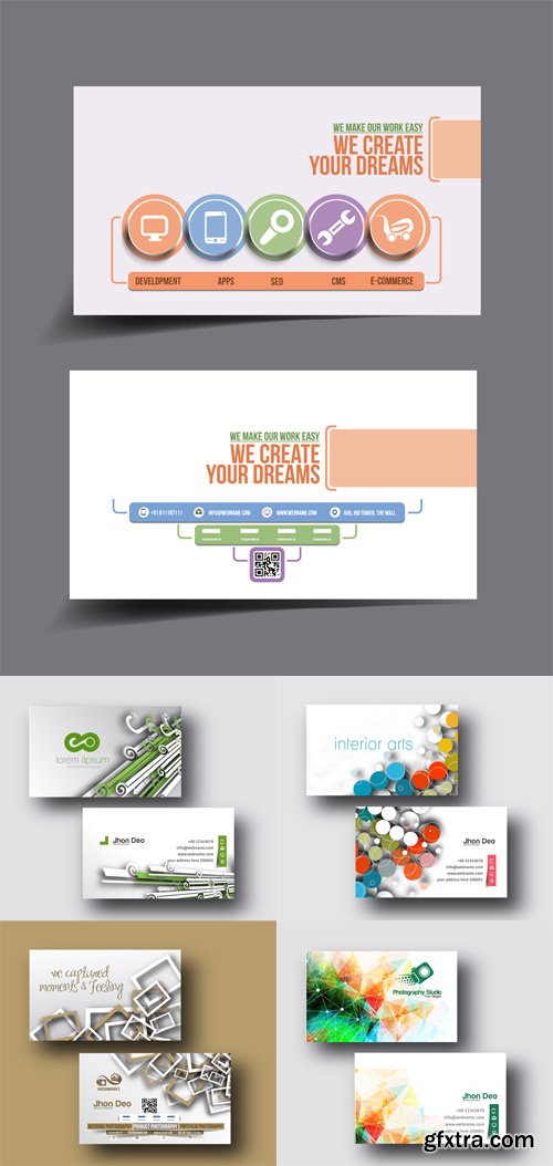 Vector Set - Creative Modern Business Card Templates