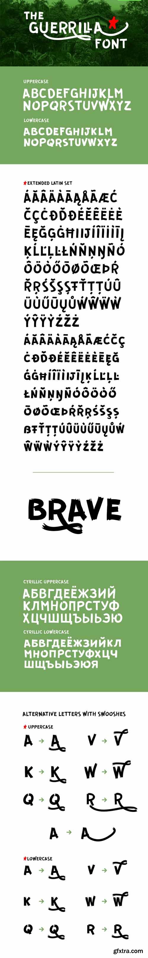 Guerrilla font