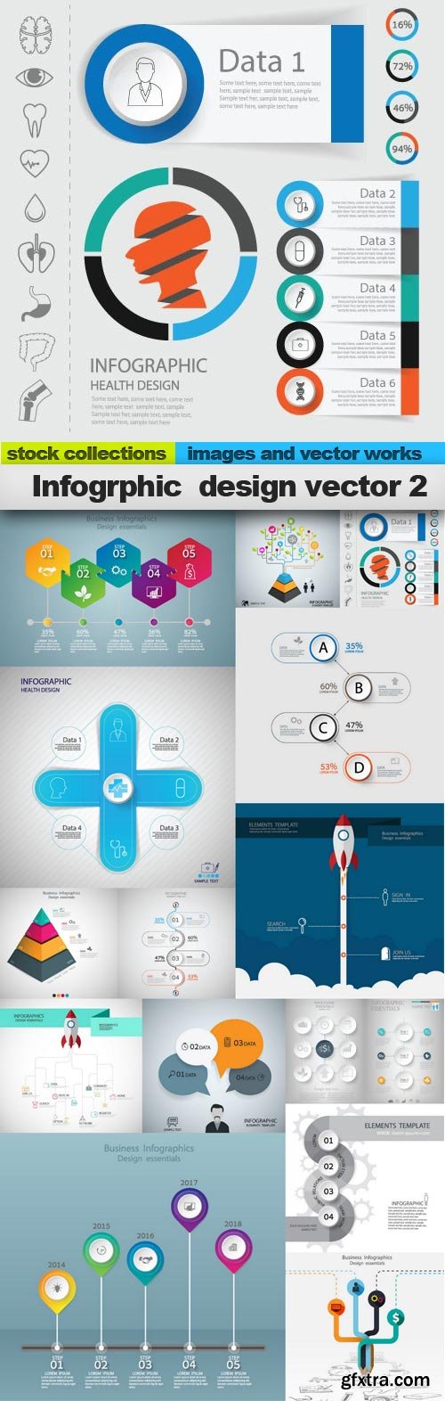 Infogrphic  design vector 2, 15 x EPS