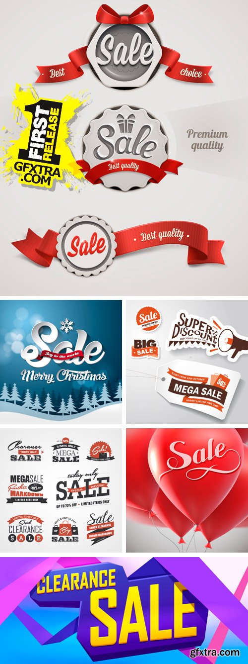 Amazing SS - Sale Labels &amp; Banners 2, 25xEPS