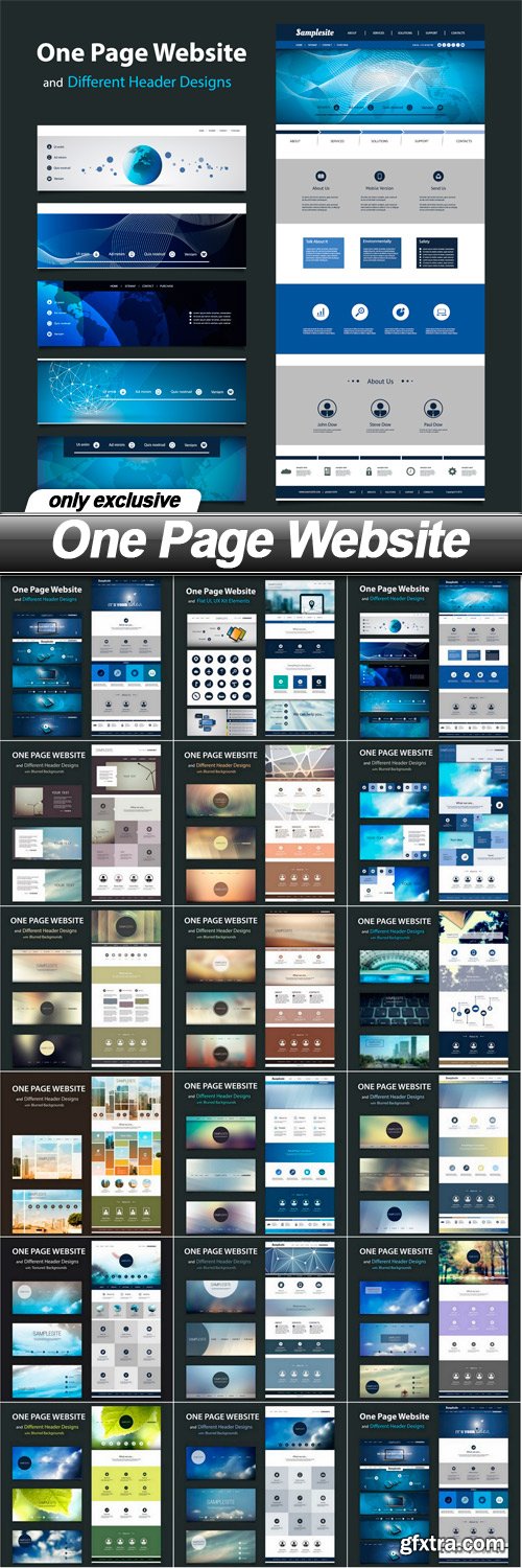 One Page Website - 17 EPS One Page Website - 17 EPS