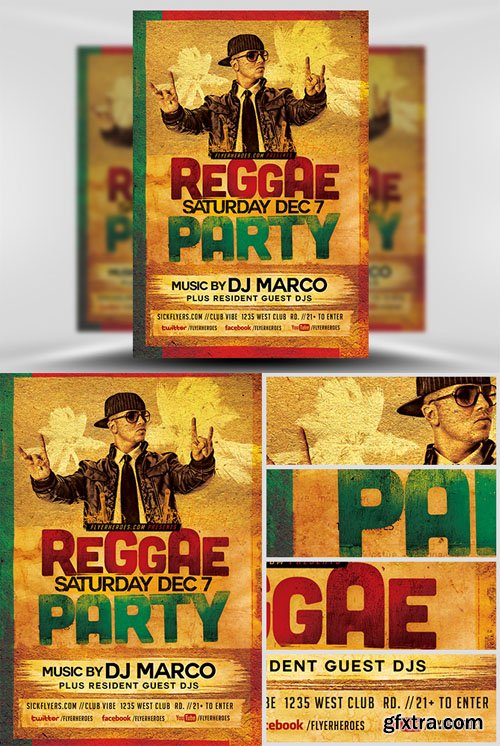 Reggae Party Flyer Template Reggae Party Flyer Template
