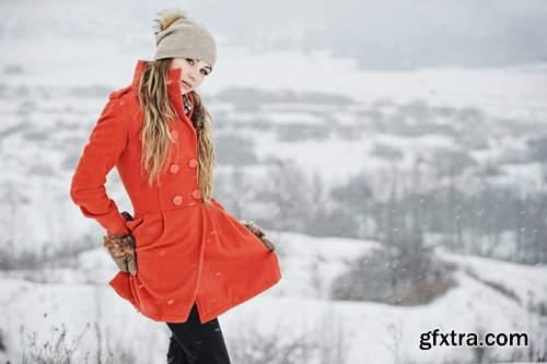 Collection of winter woman coat warm clothing snow holiday joy 25 HQ Jpeg