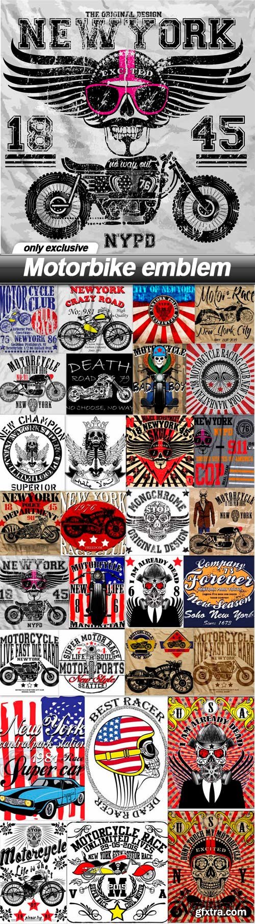 Motorbike emblem - 30 EPS Motorbike emblem - 30 EPS