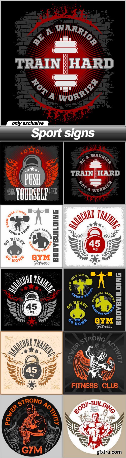 Sport signs - 10 EPS Sport signs - 10 EPS