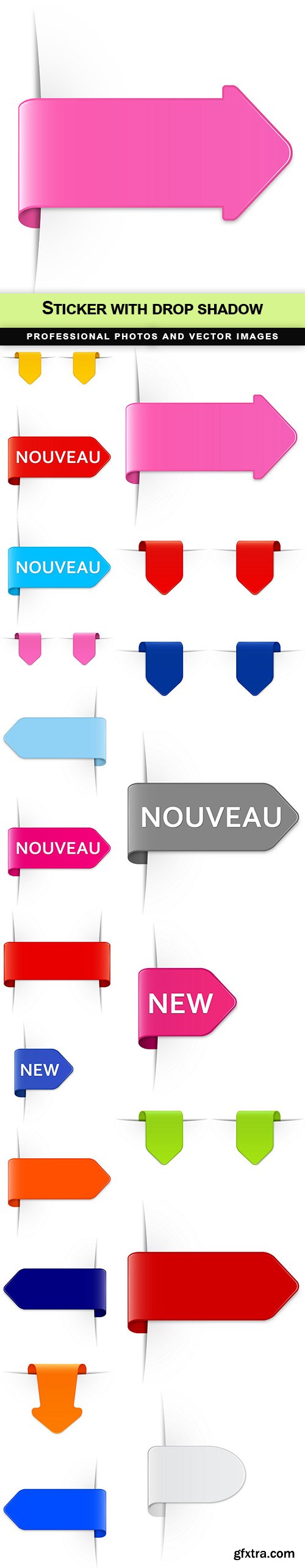 Sticker with drop shadow -20 EPS Sticker with drop shadow -20 EPS