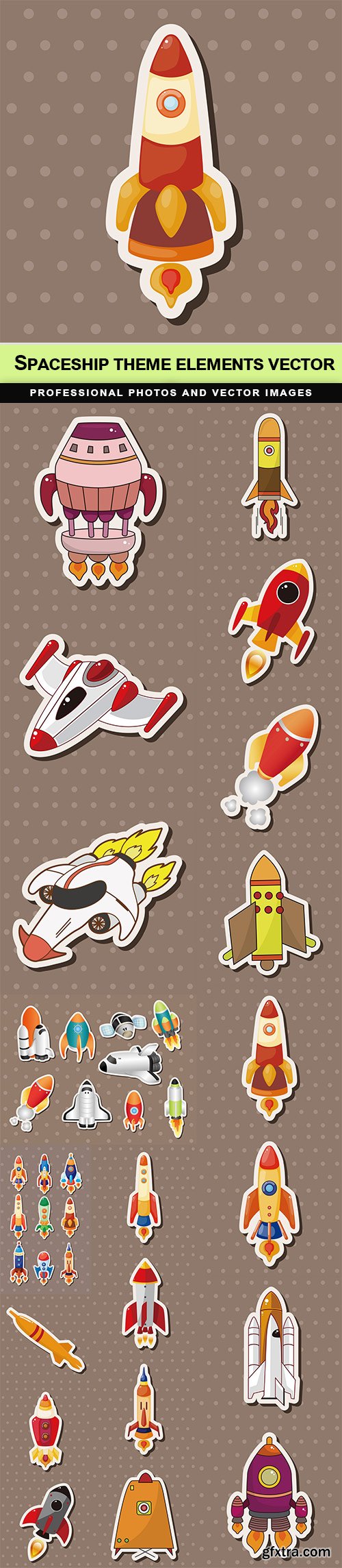 Spaceship theme elements vector - 20 EPS Spaceship theme elements vector - 20 EPS