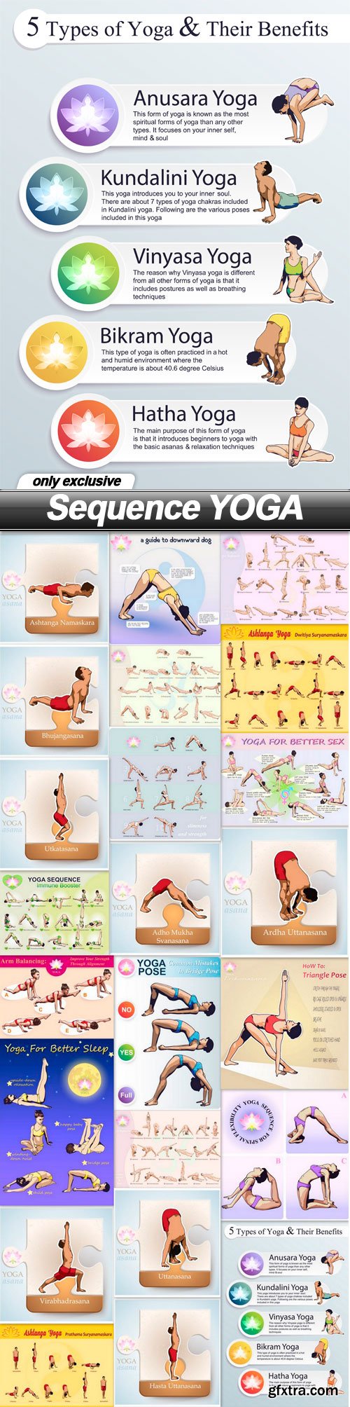 Sequence YOGA - 23 EPS Sequence YOGA - 23 EPS