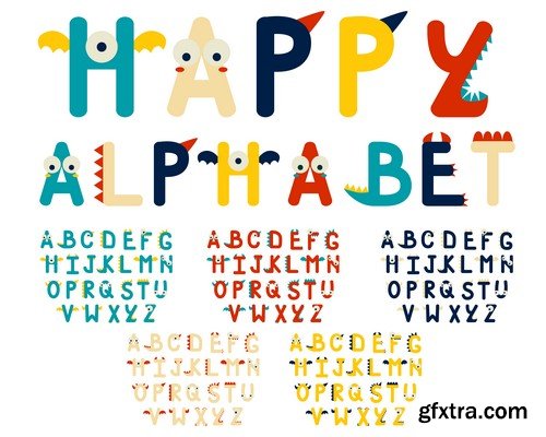 Alphabet #17, 25xEPS