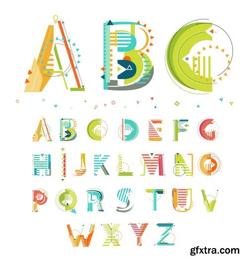 Alphabet #17, 25xEPS