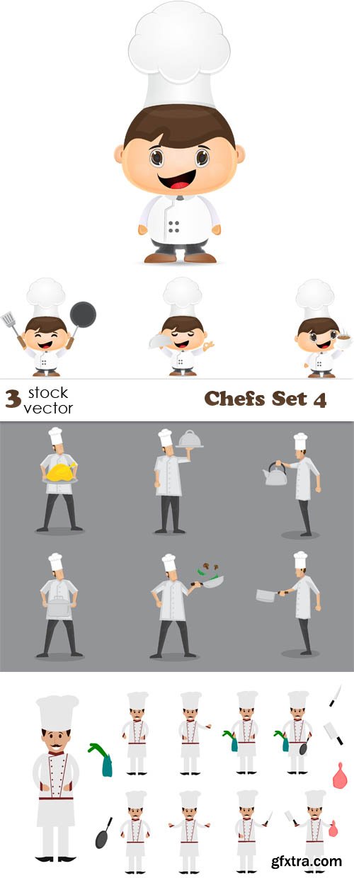 Vectors - Chefs Set 4