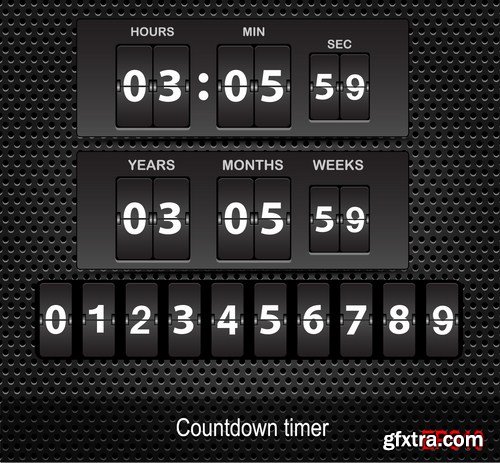 Mechanical Timetable - 20 Vector Mechanical Timetable - 20 Vector