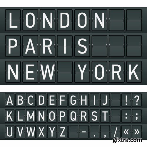 Mechanical Timetable - 20 Vector Mechanical Timetable - 20 Vector