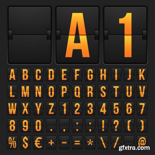 Mechanical Timetable - 20 Vector Mechanical Timetable - 20 Vector