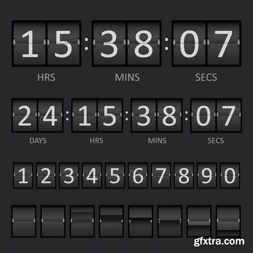 Mechanical Timetable - 20 Vector Mechanical Timetable - 20 Vector