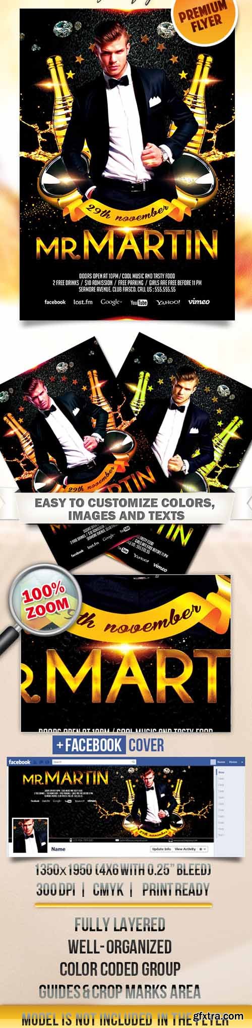 Classy Night – Flyer PSD Template + Facebook Cover Classy Night – Flyer PSD Template + Facebook Cover