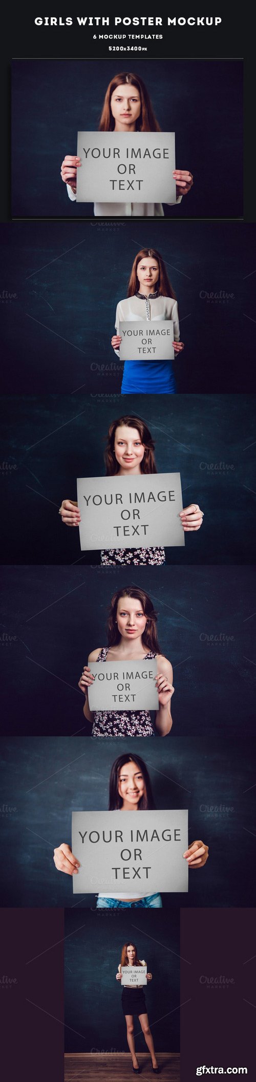 CM - Girls with Poster Mock-Up 450440 CM - Girls with Poster Mock-Up 450440