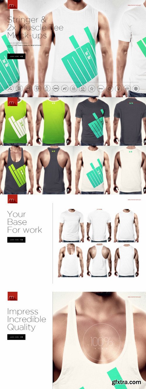 CM - Stringer & Singlet & T-Shirt Mock-up 450597 CM - Stringer & Singlet & T-Shirt Mock-up 450597