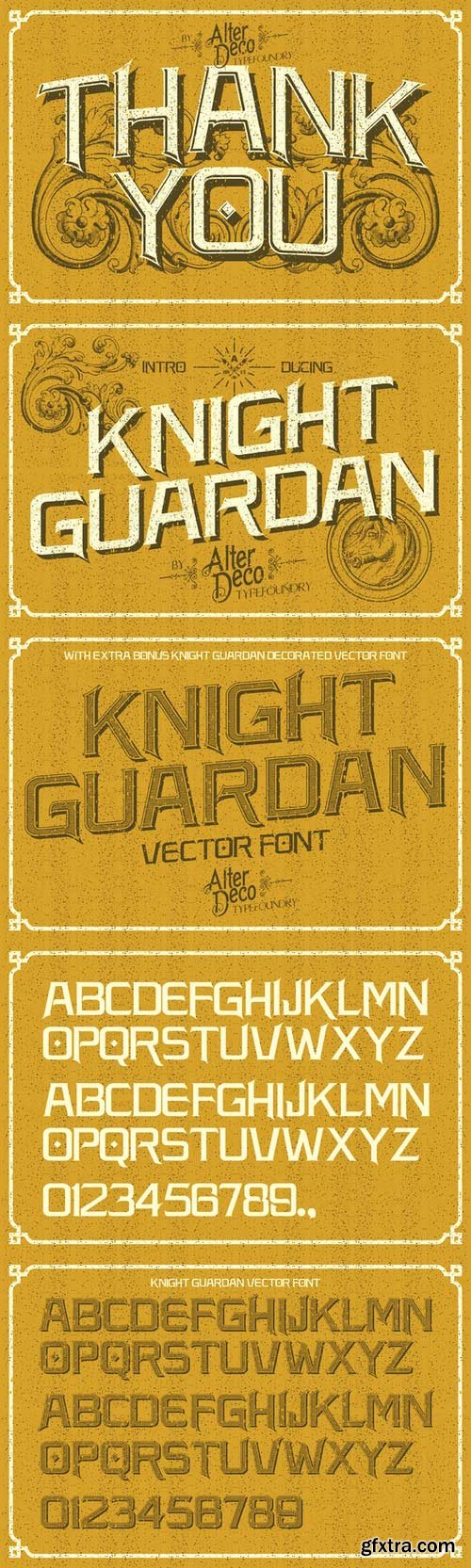 CM - Knight Guardan font + BONUS 19677 CM - Knight Guardan font + BONUS 19677