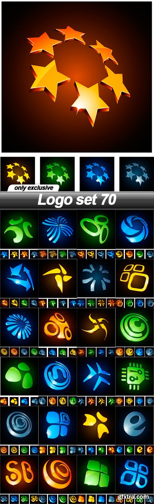 Logo set 70 - 25 EPS