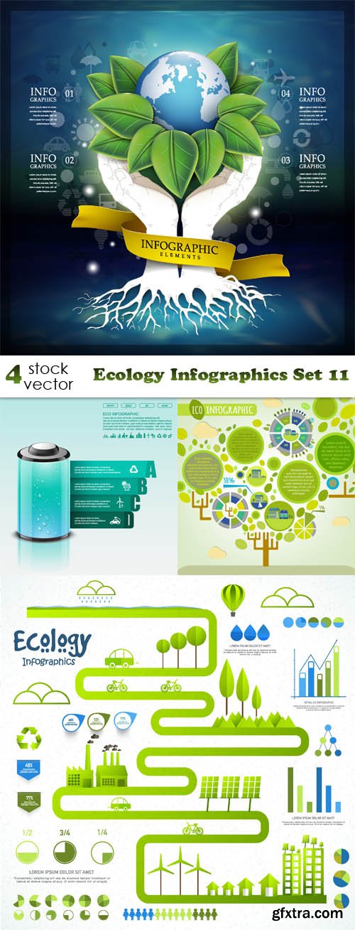 Vectors - Ecology Infographics Set 11
