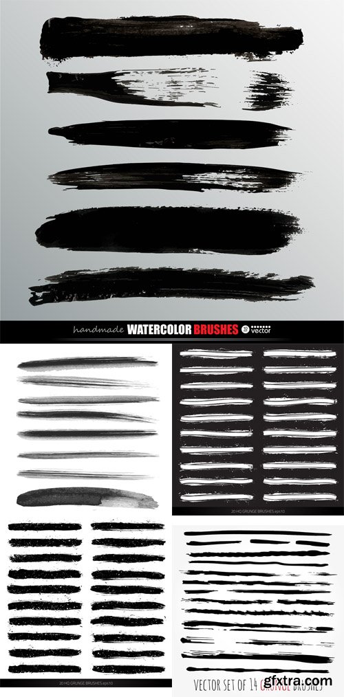 Grunge Vector Brushes Vector Set 2 Grunge Vector Brushes Vector Set 2