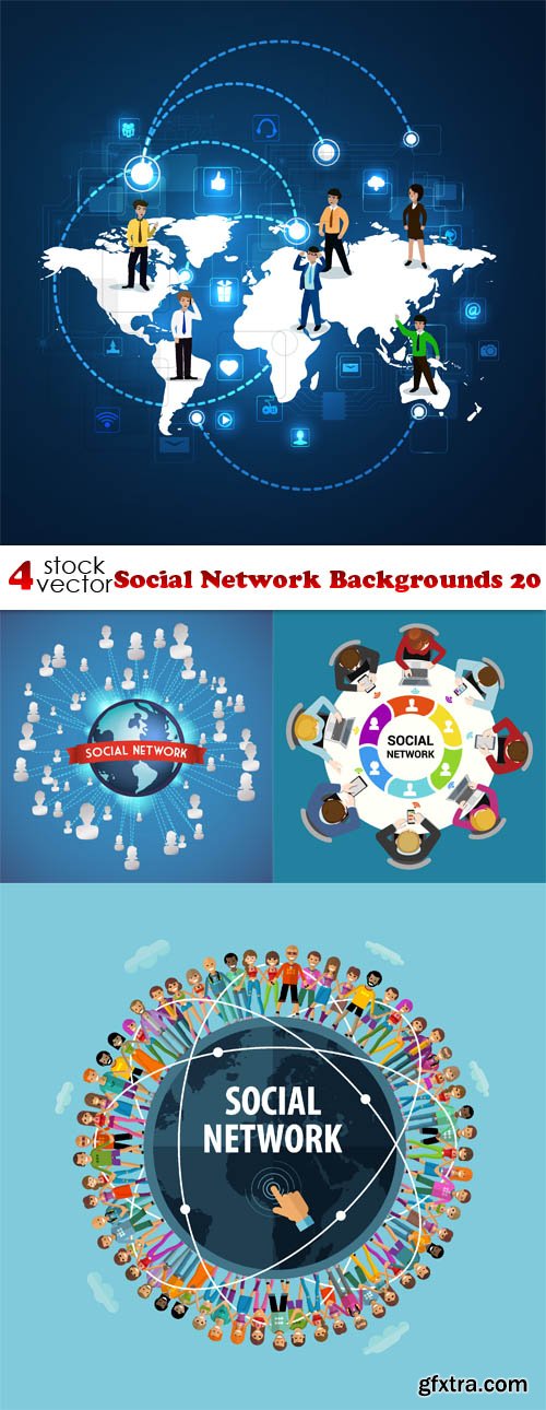 Vectors - Social Network Backgrounds 20
