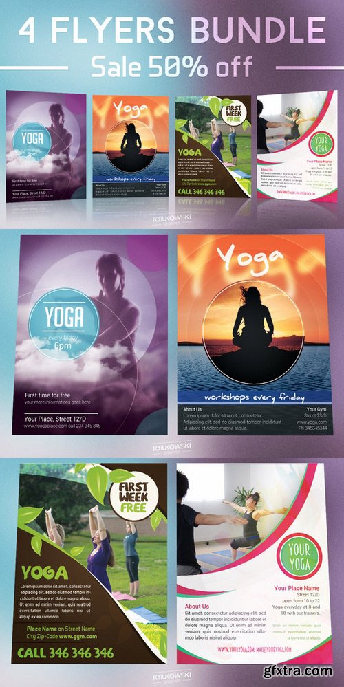 CM - Yoga Flyers Bundle 416059 CM - Yoga Flyers Bundle 416059