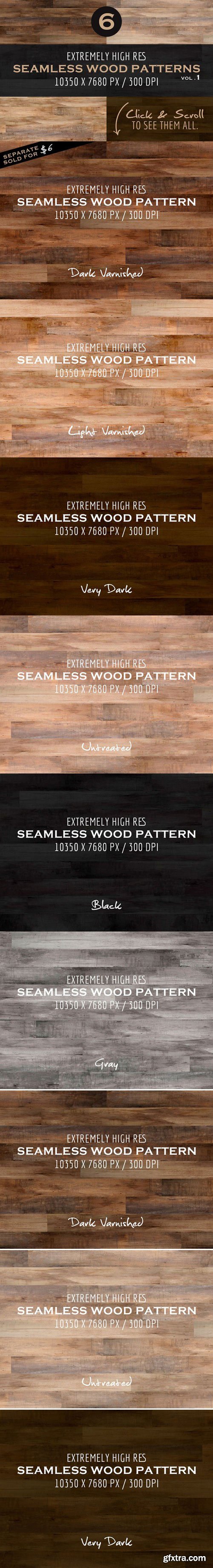 CM - Extremely HR Seamless Wood Patterns 90793