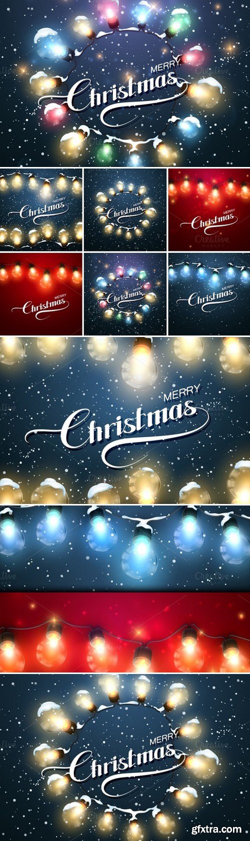 CM - Christmas Lights. Holiday Vector Set 459670