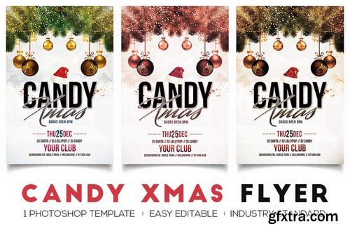 CM - Candy Xmas - Christmas Flyer 459969 CM - Candy Xmas - Christmas Flyer 459969