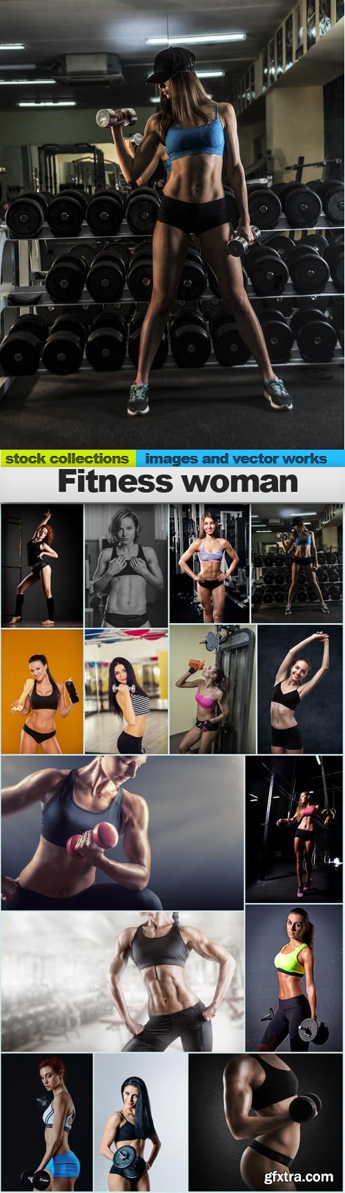 Fitness woman 2, 15 x UHQ JPEG