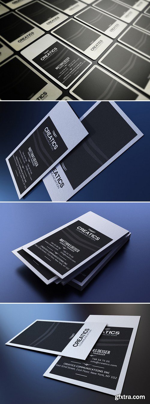 CM - Black And White Business Card 228580