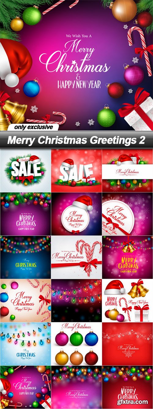 Merry Christmas Greetings 2 - 18 EPS