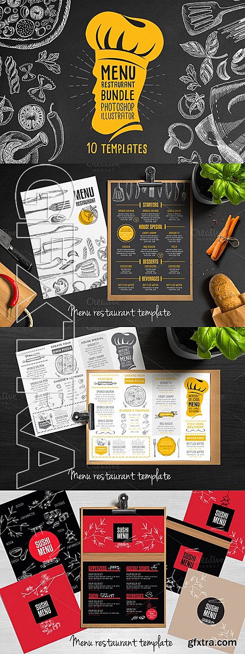 CM - Menu restaurant Bundle 10 Templates 335791