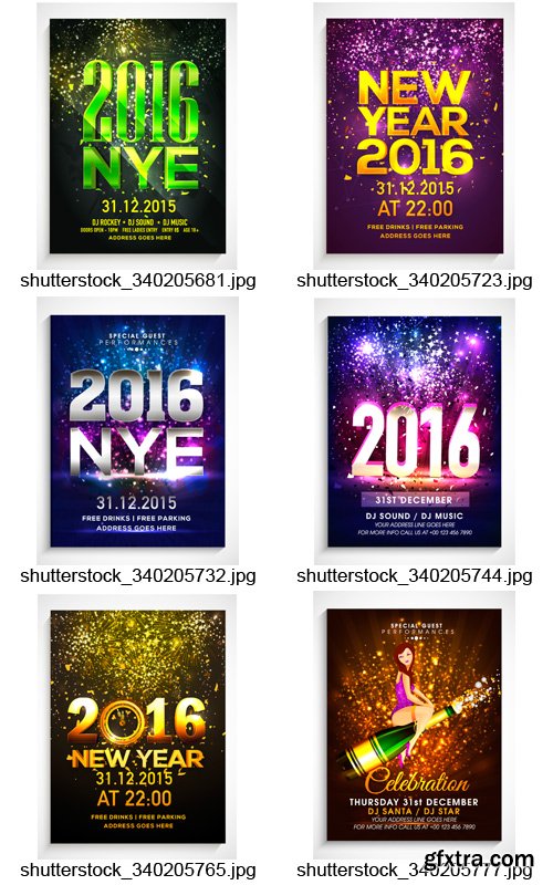 Amazing SS - New Year Flyer Templates, 25xEPS