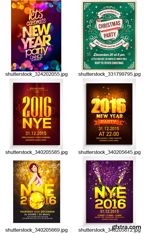 Amazing SS - New Year Flyer Templates, 25xEPS