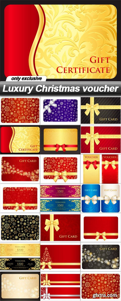Luxury Christmas voucher - 20 EPS Luxury Christmas voucher - 20 EPS