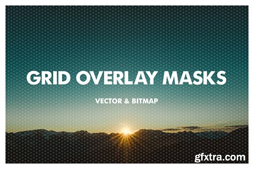 Creativemarket Grid Overlay Masks - Vector &amp; Bitmap 464759