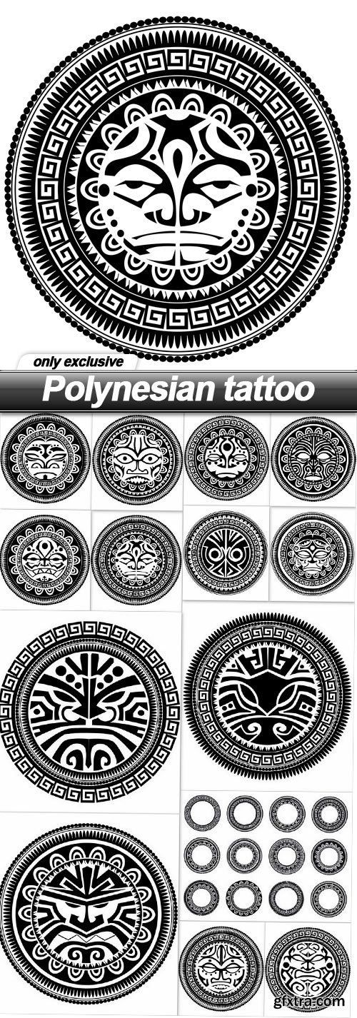 Polynesian tattoo - 14 EPS