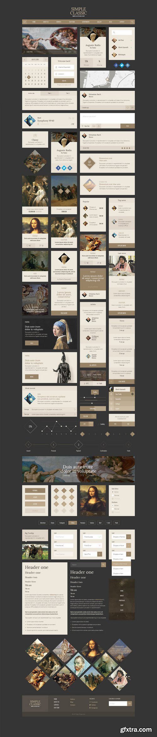 CM - Simple Classic UI Kit 442882 CM - Simple Classic UI Kit 442882