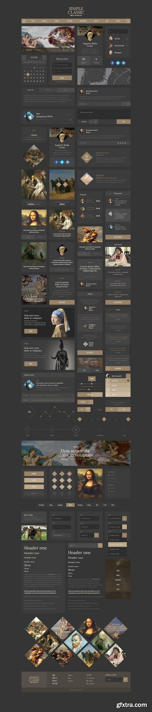 CM - Simple Classic UI Kit 442882 CM - Simple Classic UI Kit 442882